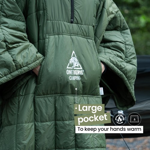 Coperta da Campeggio Honcho Poncho con Isolamento Thinsulate 3M, Confezione da 2 Thermarest... - Foto 5 di 8