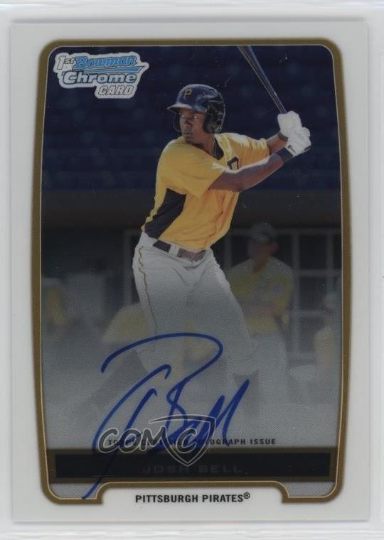 2012 Bowman Chrome Prospects Auto Josh Bell #BCP79 Auto 3c2
