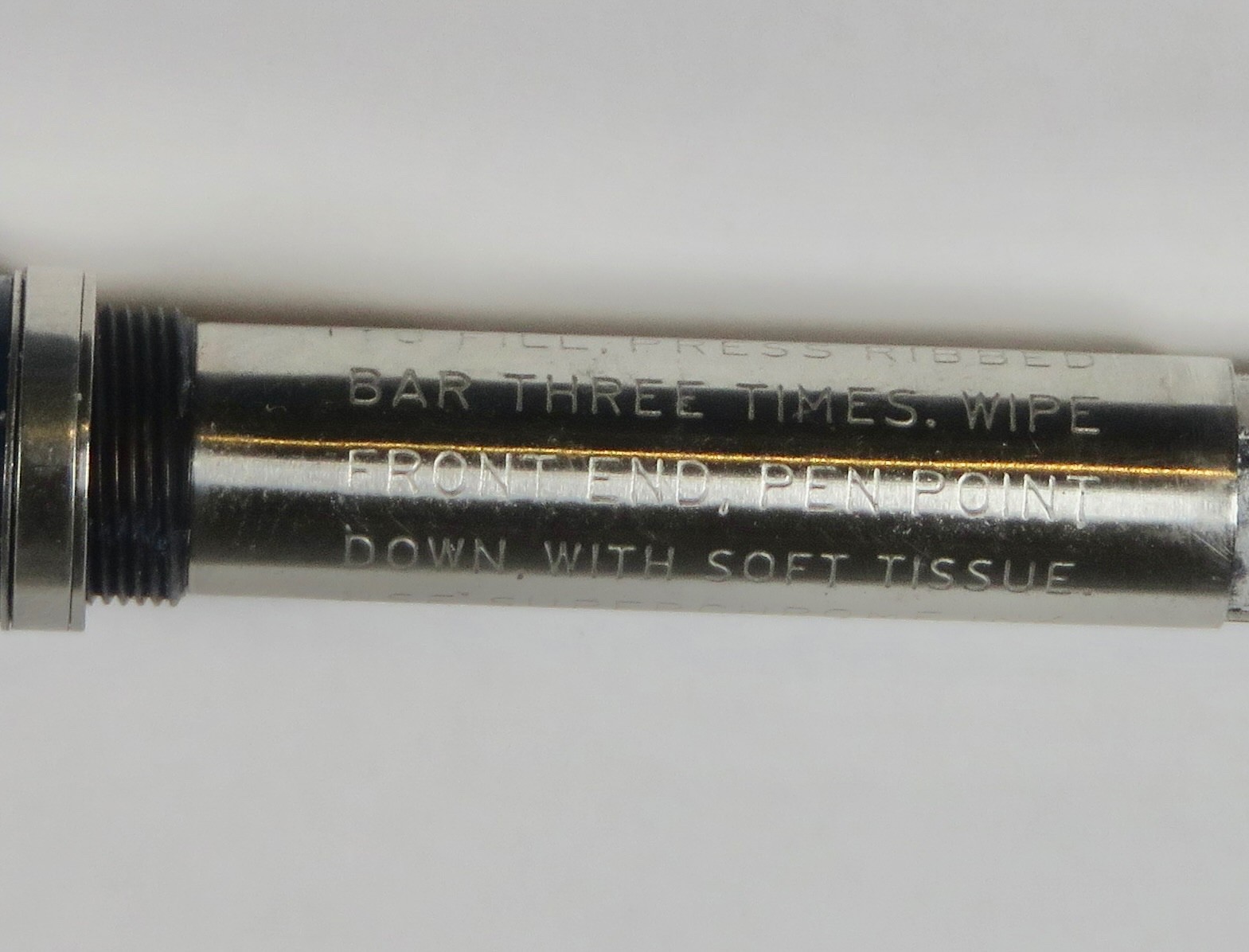 Vintage Parker 21 Fountain Pen Navy Blue, Chrome Cap