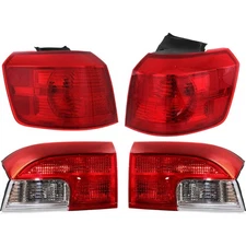 Tail Light Set For 2010-2017 GMC Terrain Left Right Inner Outer Red Lens Halogen