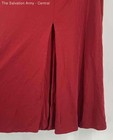 Lida Baday Womens Red Regular Fit Back Slit A-Line Skirt Size Medium — photo 4