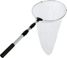 Insect and Butterfly Net with 12" Ring, 24" Net Depth, Handle Extends to 36 Inch