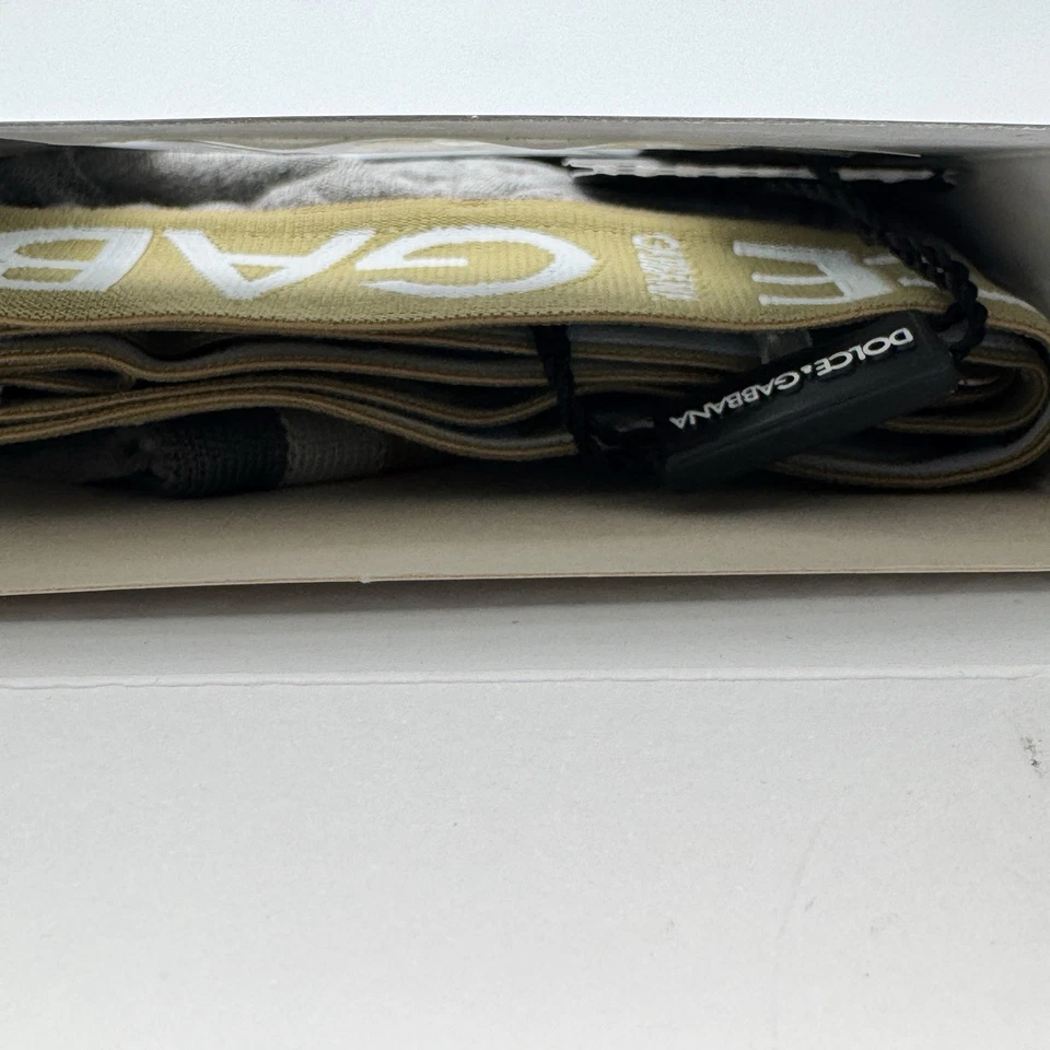 Novo Na Caixa Etiquetas Vintage Autêntico Dolce & Gabbana Edição Especial Grande Boxer Regular - Imagem 2 de 4