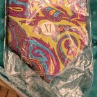Twenty Dollar Tie Men's 100% Silk Gold Pink Blue Paisley Woven XL Handmade Tie — photo 7