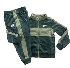  New Nike Green Full Zip Sweatshirt  Jogger Pants Set Boys Size 4T