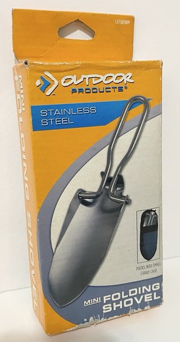 Outdoor Products Foldable Stainless Steel Portable Shovel With Carry Case