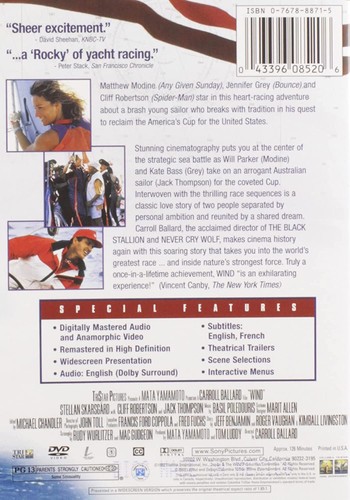Wind (DVD) Matthew Modine Jennifer Grey Stellan Skarsgard (US IMPORT) - Picture 3 of 4
