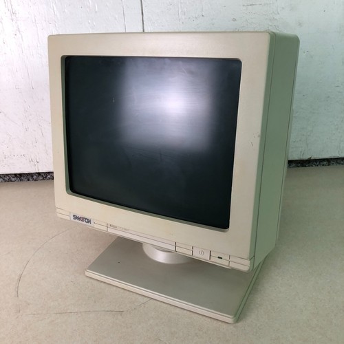 Samtron SM-460 12" 9-Pin MDA Green Monochrome CRT Computer Monitor Retro Gaming