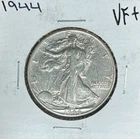 1944 WALKING LIBERTY SILVER HALF DOLLAR~  VF+  ~NICE COIN~ 90% SILVER