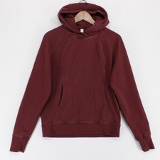 Lululemon Scuba Hoodie Womens 6 Maroon Pullover Kangaroo Pocket Thumbholes