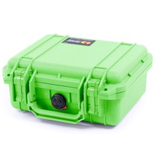 Lime Green Pelican 1200 Case with Foam.