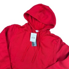 Adidas Red W Fleece Hood Pullover Hoodie Sweatshirt Size S BNWT 50