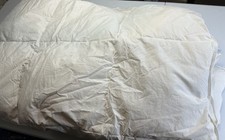 GOOSE DOWN WHITE COMFORTER Full Size 68x90 White
