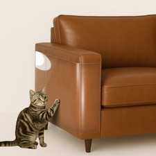 Cat Scratch Protector for Leather Furniture-12-Pack, Heavy-Duty, Single-Sided...