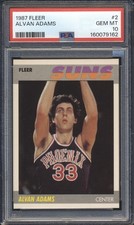 1987 Fleer Basketball Alvan Adams #2 PSA 10 PHOENIX SUNS GEM MINT POP 18