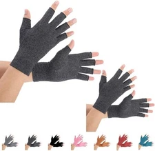 2 Pairs Arthritis Gloves, Compression Gloves Support and Warmth for Hands, Fi...