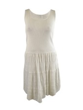 Lauren Ralph Lauren Women's Jersey Sleeveless Dress (XL, White)