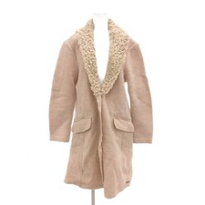 DIESEL Coat, XS, Wool, Long Length, Beige, RT
