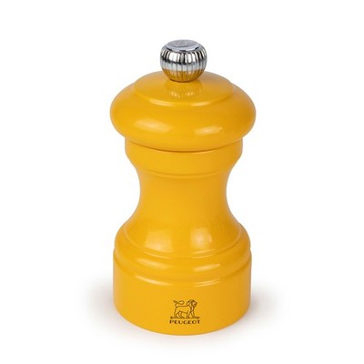PEUGEOT Salzmühle BISTRO 10cm Safrangelb Buchenholz Lackiert Stahlmahlwerk