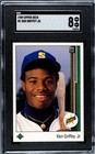1989 Upper Deck Ken Griffey Jr. #1 RC Mariners SGC 8 Star Rookie