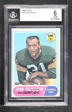 1968 Topps Jim Taylor #160 BGS 6 HOF 3hd