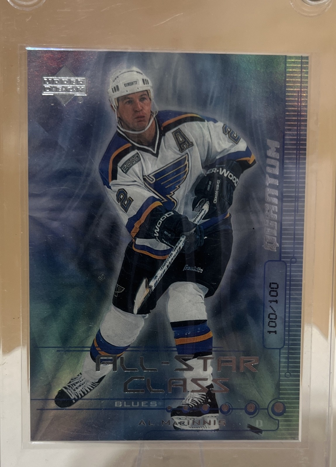 1999-00 Upper Deck - All-Star Class Al MacInnis #AS18 Silver Quantum #100/100 .