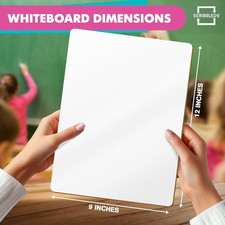 24 Small White Board Dry Erase Boards Classroom Pack Mini White Boards 9" X12...
