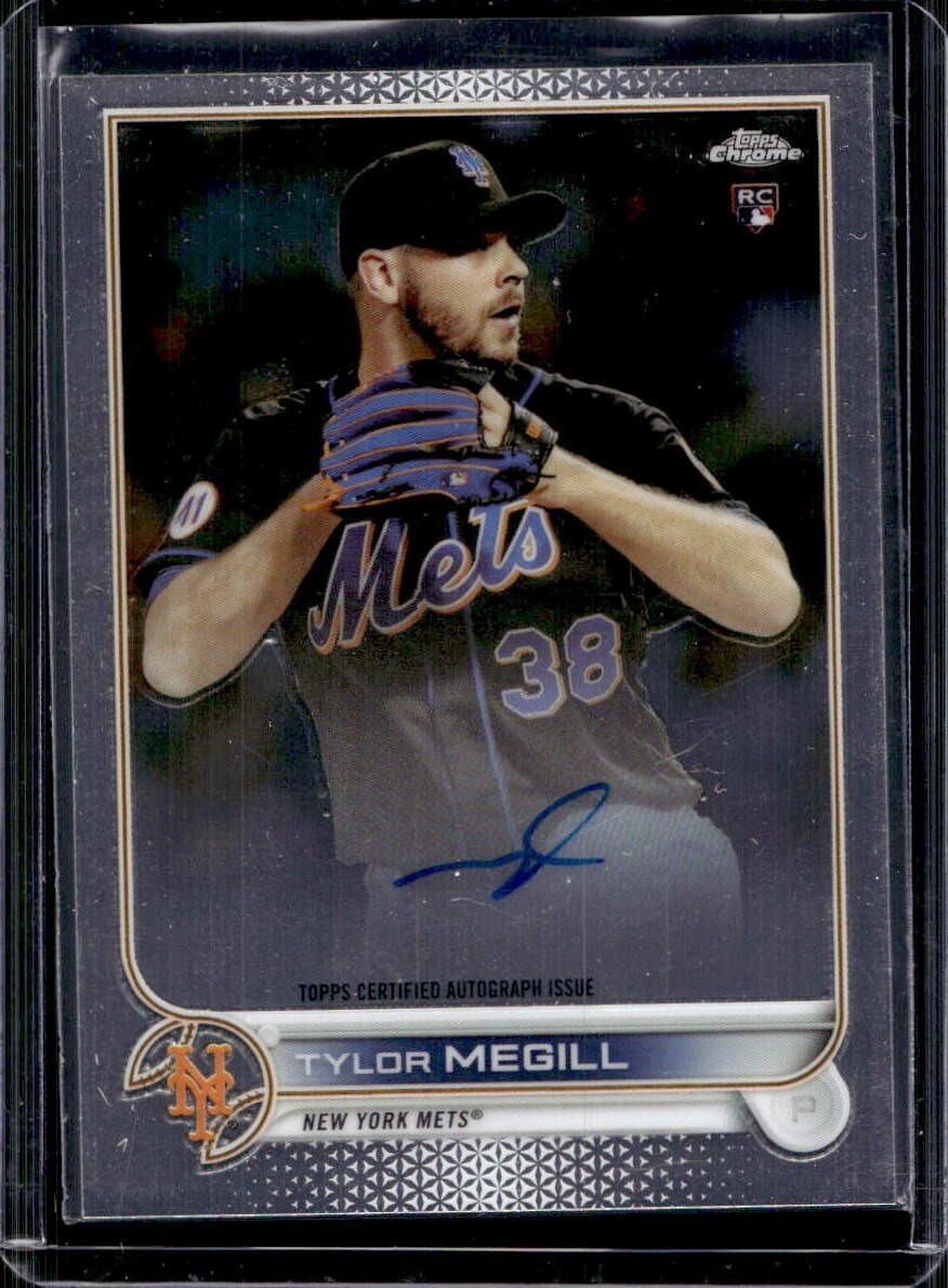 Tylor Megill 2022 Topps Chrome #RA-TM Rookie Auto