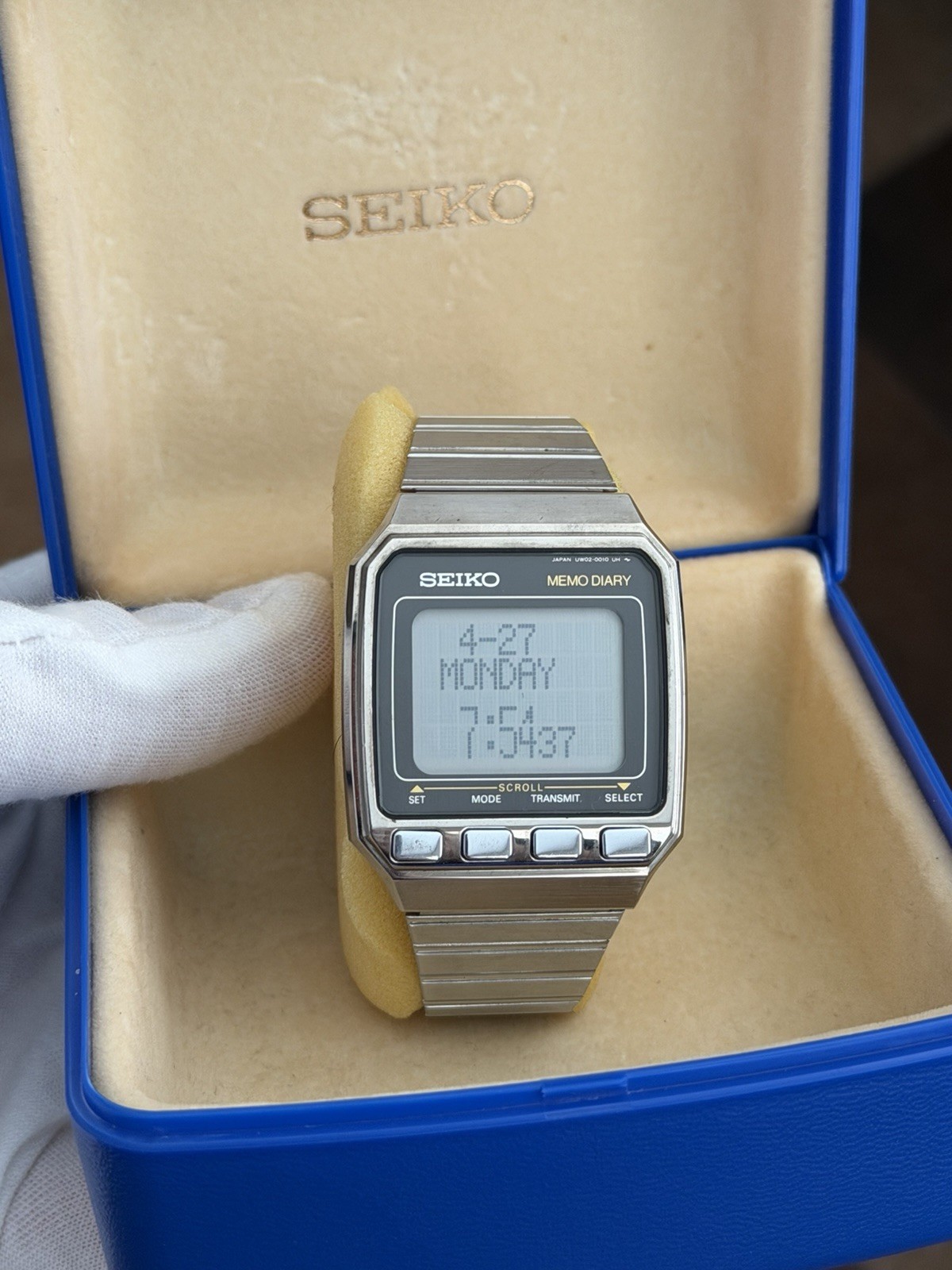 Rare Vintage Seiko Memo Diary UW02-0010 Men’s Digital Dot Matrix Watch JDM 1980s