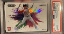 2025 Panini Prizm Color Blast Kristian Campbell RC SP Case Hit Mint PSA 8 Boston