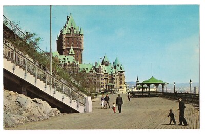 Promenade Dufferin Terrace Plains of Abraham Quebec City Canada Postcard