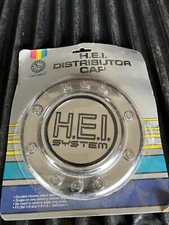 Vintage Cal Custom #6085 Chrome HEI Distributor cap Cover GM V6-V8 HEI NOS
