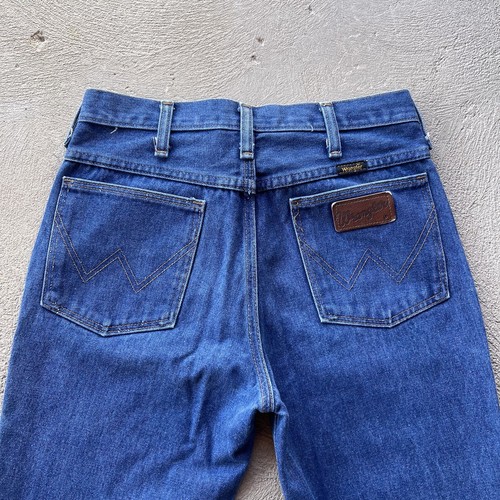 Vintage Wrangler Jeans Mens 28x30 Blue 936 Slim Straight Fit Denim Pants Western - Picture 3 of 14
