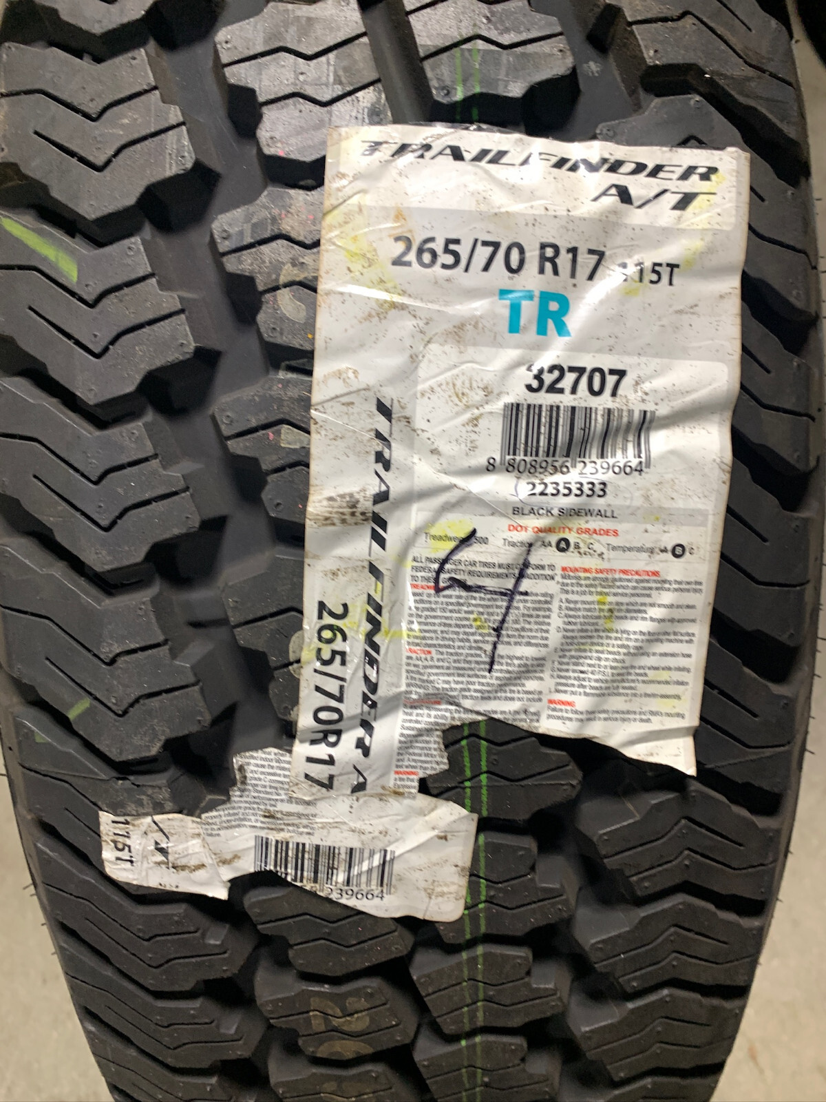 2 New 265 70 17 Trailfinder All Terrain Standard Load Tires eBay