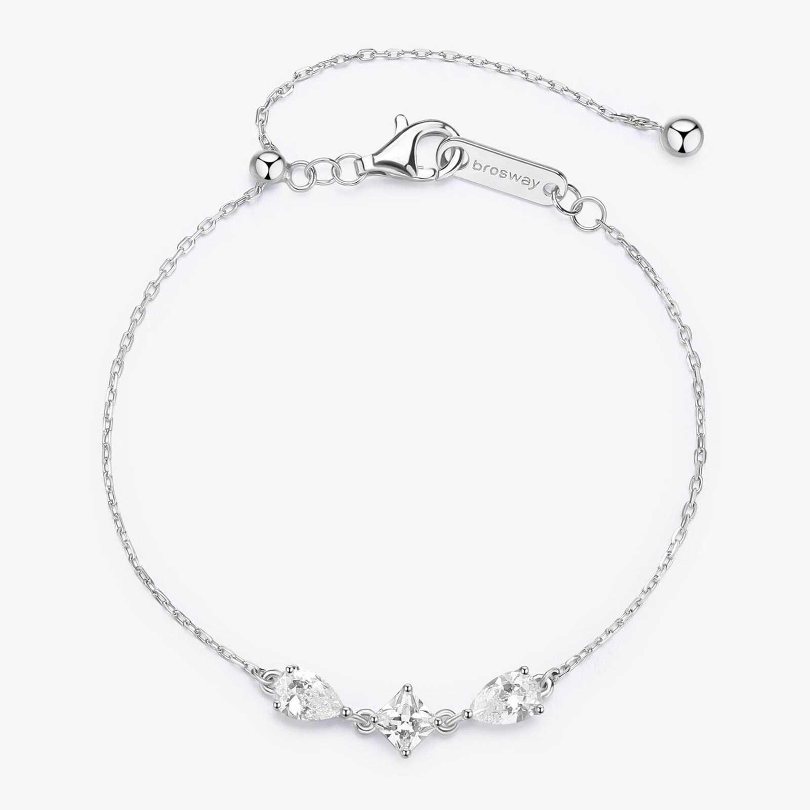BROSWAY FANCY BRACCIALE DA DONNA CON ZIRCONI ARGENTO 925 FIW116 INFINITE WHITE