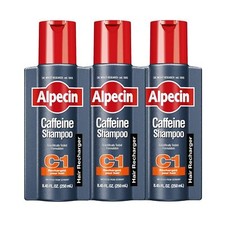 Alpecin C1 Caffeine Shampoo, 8.45 fl oz Pack of 3 , Caffeine Shampoo Cleanses t