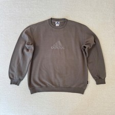 Adidas Vintage Embroidered Big Logo Sweatshirt VTG 90s 00's Men's Sz L D7 42/44