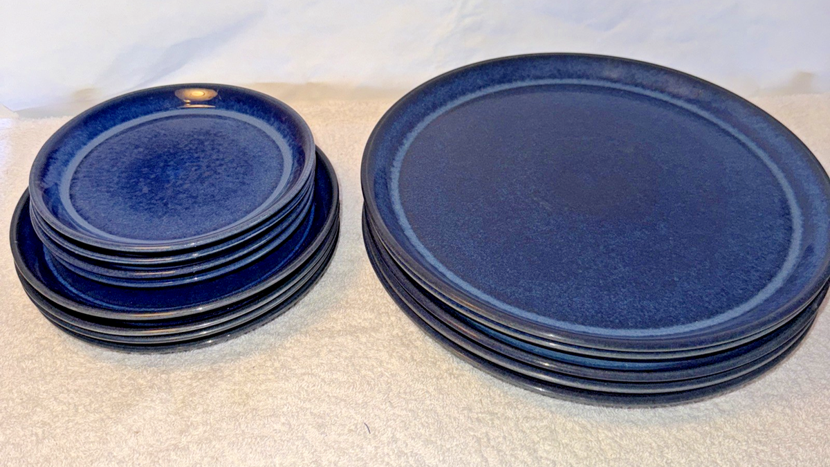 Desiree Denmark Stardust plates x13 solid blue mix with Sparta | eBay