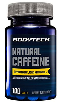 Natural Caffeine Enhances Energy, Focus & Stamina - 200 MG (100 Tablets)