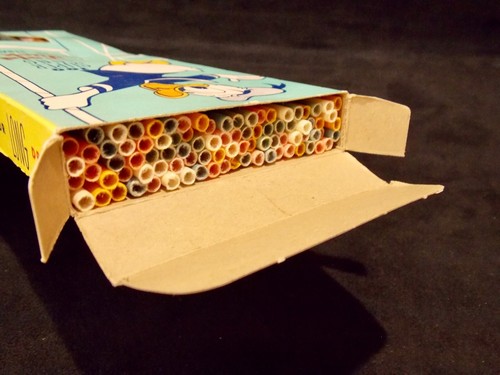 Disney's Donald Duck Sunshine Straws Boxed NOS 100 Colored Long - Picture 9 of 11