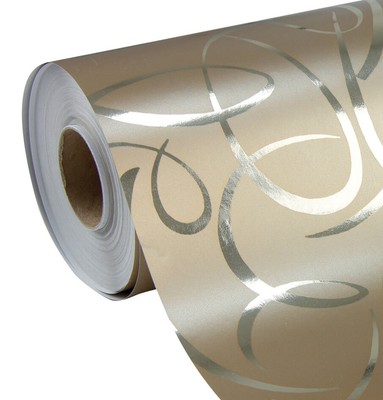 Clairefontaine Geschenkpapier ''Arabesque gold'' auf Rolle (B)700 mm x (L)50 m