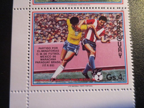 Doc PARAGUAY SPORT FOOTBALL Futbol 1986 WORLD CUP MEXICO MNH - Picture 4 of 10