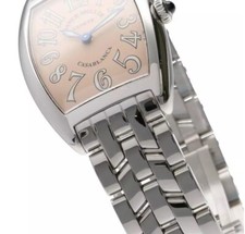 NEW (w/ Box) Franck Muller Casablanca Salmon Face/Stainless Steel Unisex Watch 3