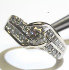 14k white gold 1.14ct round European diamond engagement ring 4.9g estate ladies — photo 7
