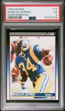 1990 Score Supplemental #1T Marcus Dupree PSA 5 EXCELLENT