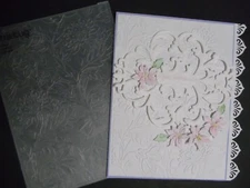 Cuttlebug 5 x 7  Embossing Folder  CHRYSANTHEMUMS MUMS ABLOOM florals swirls 