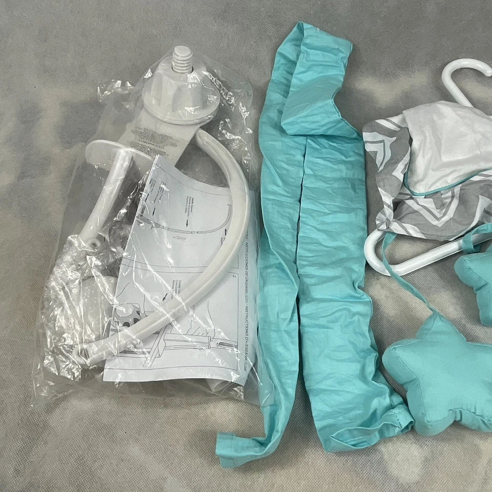 Dulce JoJo Designs Musical Móvil Estrellas Azul Blanco Bebé 0-5 Meses Decoración Guardería Foto 4 de 4