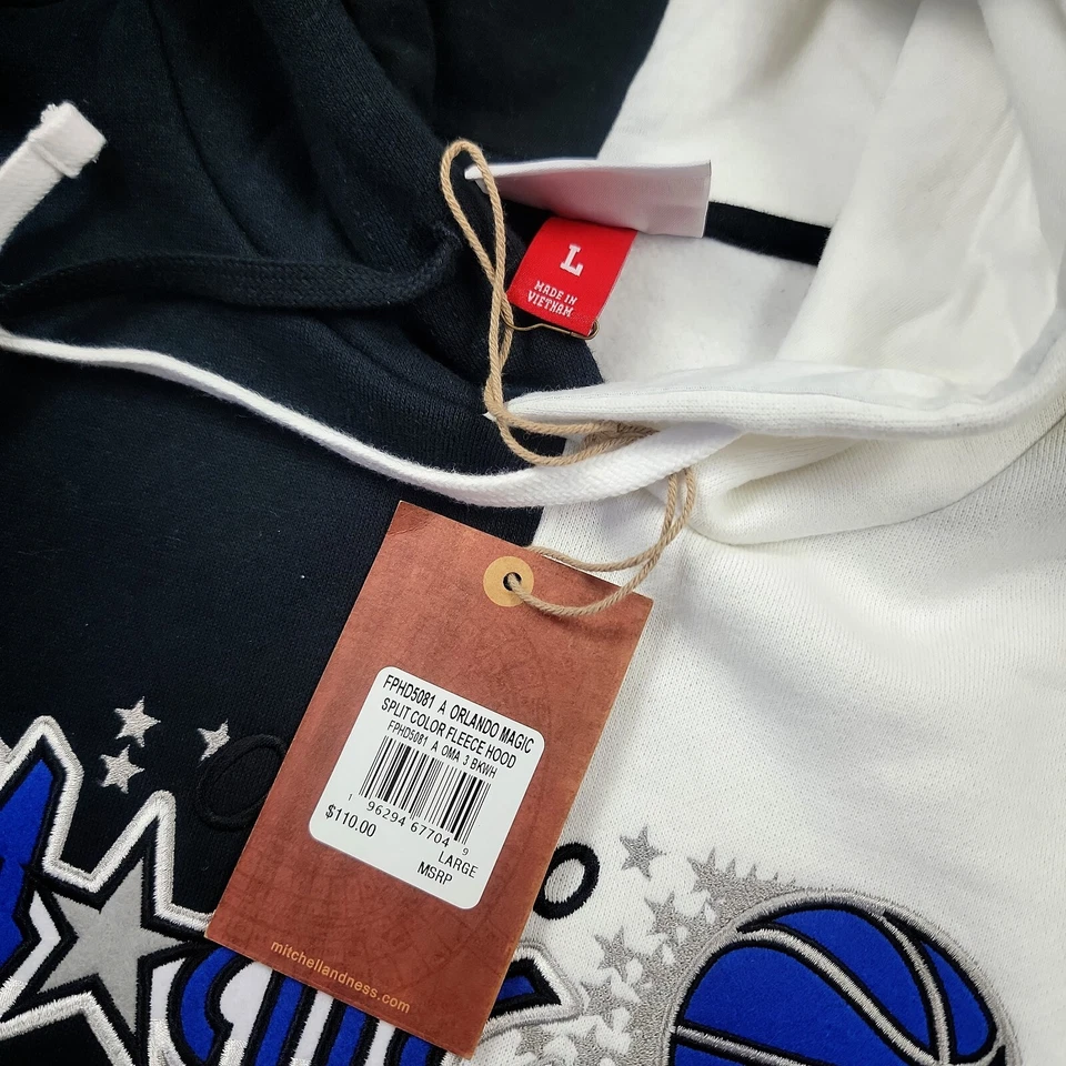 100% Authentic Orlando Magic Mitchell & Ness Hoodie Mens - penny hardaway - Image 3 of 4