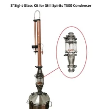 New 3" Sight Glass Extension Kit for Still Spirits T500 Condenser