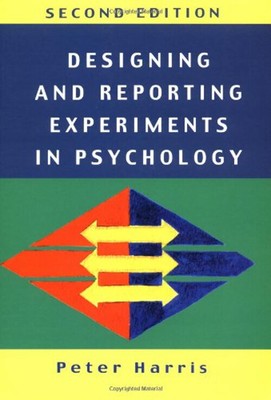 Designing And Reporting Experiments Im Psychology Taschenbuch